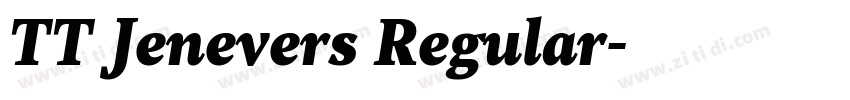 TT Jenevers Regular字体转换